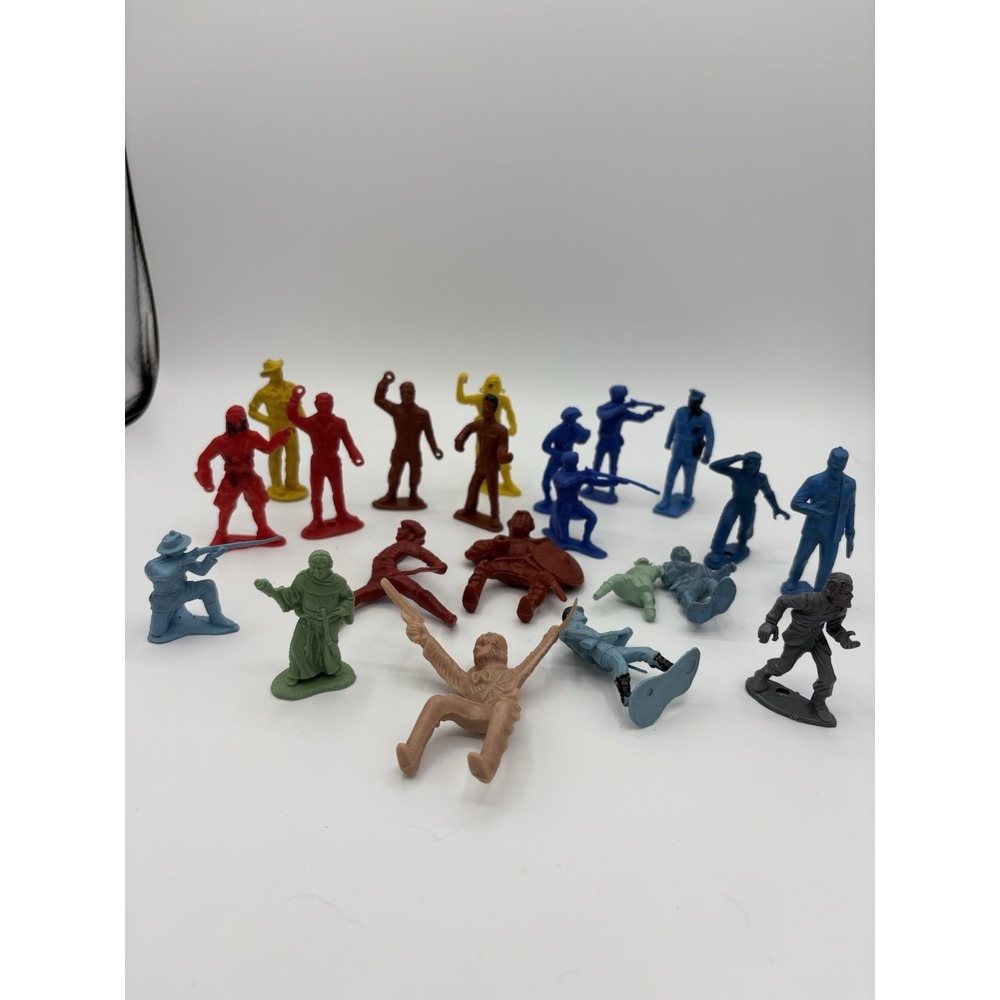 Vintage 1950s-60s MPC Monsters & Marx Friar Tuck Plastic Figures Lot of 21